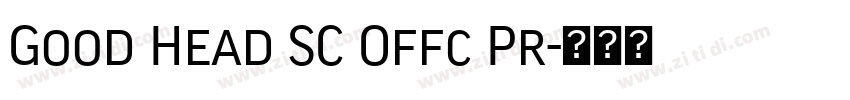 Good Head SC Offc Pr字体转换